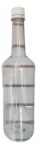 Botella Pet Cuello Alto Licorera 1 L Con Tapa 200 Piezas