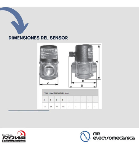 Imagen 7 de 10 de Rowa - Control Automatico De Presion De Agua Flp