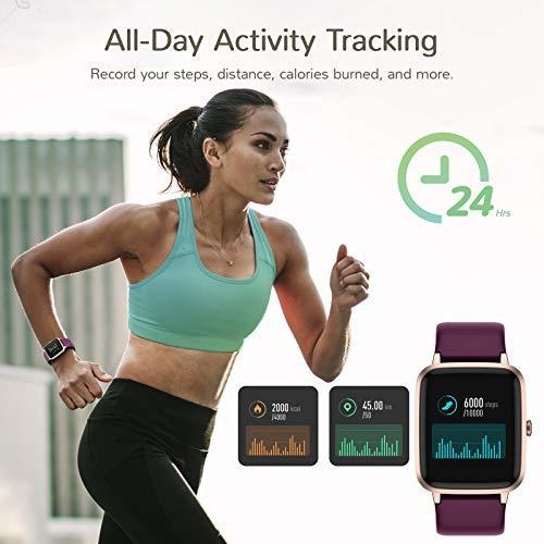 Imagen 2 de 6 de Smartwatch Reloj Inteligente, Con Monitor Cardíaco Purpura