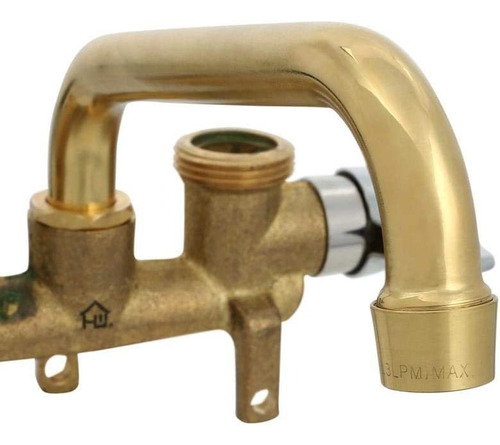 Homewerks Worldwide 3310-250-rb-b Rough Brass Laundry Faucet