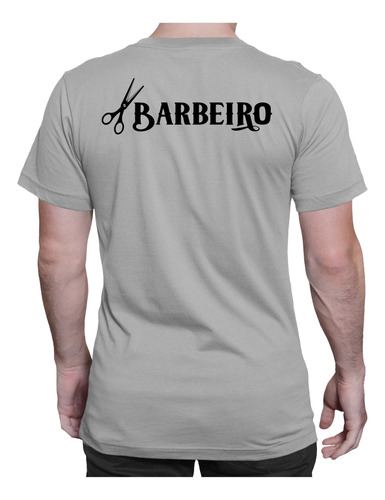 Camiseta Barbeiro Camisa Salão Cabelereiro Barber Poliéster