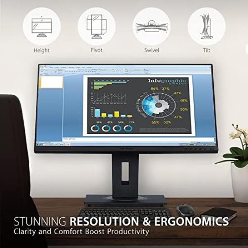Viewsonic Vg2748a Monitor Ergonómico Ips 1080p De 27 Pulgada