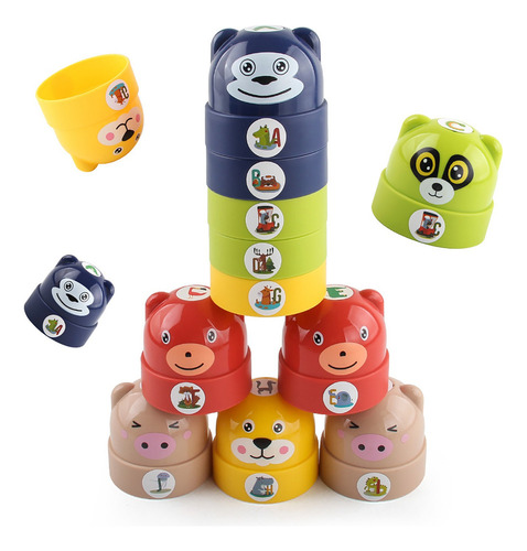 Juego I Stacking Blocks Plastic Block Tower Building Blocks
