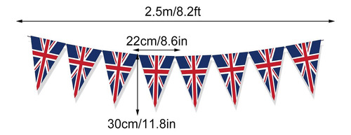 Banderines Temáticos Óticos De Inglaterra 8.20 Pies De Largo