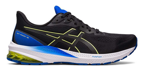 Zapatillas Asics Gt-1000 12 Black/glow Yellow Hombre