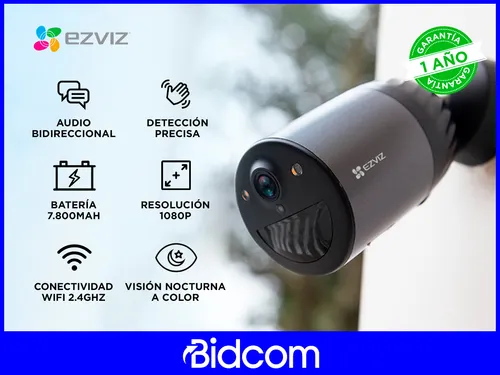 Cámara De Seguridad Ezviz Con Batería Bc1c Bidcom