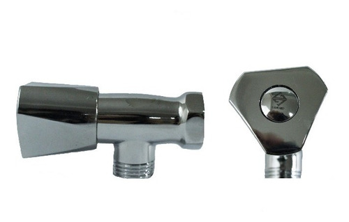 Llave Arresto 1/2x1/2 Acero Inoxidable Cromada Gdseo