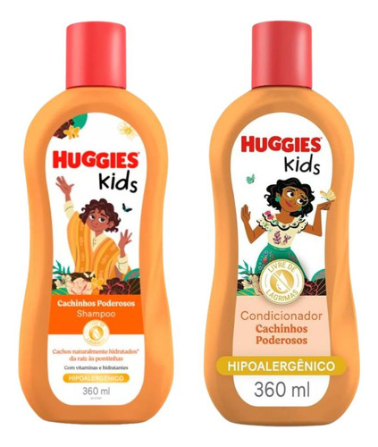 Kit Huggies Kids Cachinhos Poderosos - Shampoo + Cond