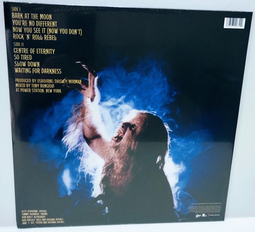 Lp Ozzy Osbourne Bark At The Moon, versión de álbum de edición limitada en vinilo sellado