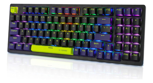 Teclado Mecánico Para Juegos E-yooso Z-94 Rainbow Backlit 94