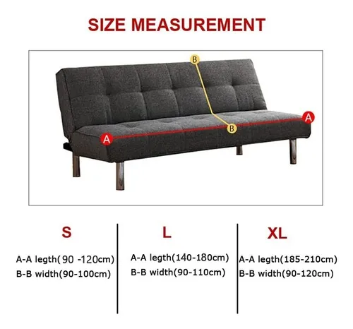 Funda Para Sofá Cama Sin Brazos, Funda Elástica Para Futón,