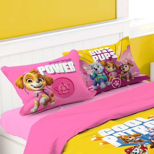 Almohada 70x50 Cm Paw Patrol Boss - Providencia Color Rosa chicle