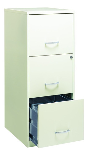 Archivero Metálico 3 Gavetas Carta Blanco Hirsh