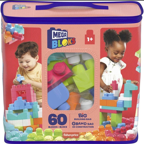 Fisher Price Megabloks 60 Piezas Rojo