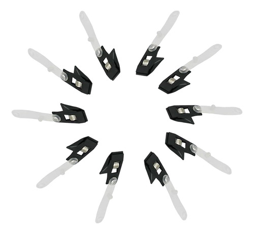 2 X 10 Pieces Flagpole Clips Accessories Sturdy Windproof