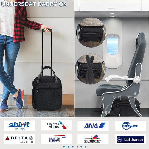 Bolsa De Mano Con Ruedas Empsign Para Debajo Del Asiento, 16