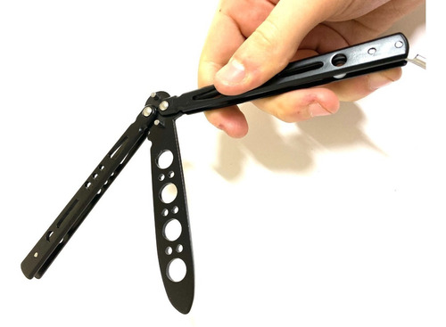 Navaja Mariposa Cuchillo Sin Filo Entrenamiento Negro Csgo