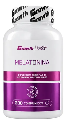 Melatonina (0.21mg) 200 Comprimidos Growth Supplements Sem Sabor