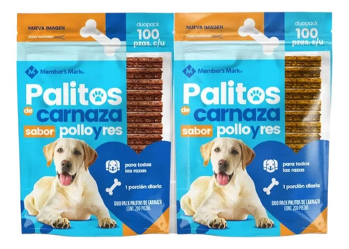 Palitos De Carnaza Para Botana Premio Entrenamiento Pack 200