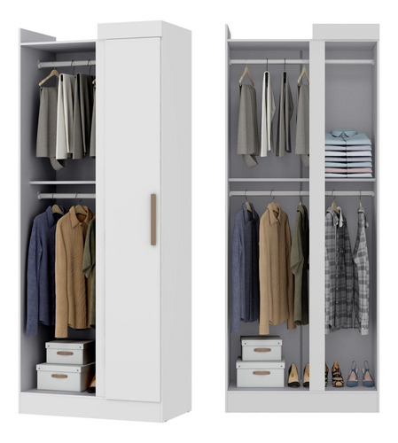Guarda-roupa Modulado De Canto 9 Portas E 4 Gavetas Paris Wt