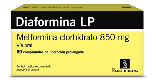 Diaformina® Lp 850mg X 60 Comprimidos