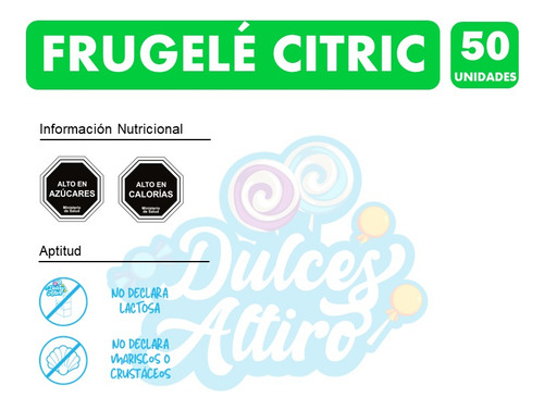 Gomitas Frugelé Citric Con Sabor A Frutas (bolsa Con 350g)