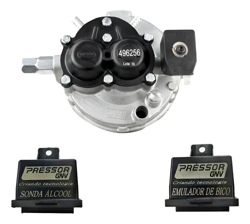 comprar Mini Kit Gnv Pressor 3 Geracao Redutor Emulador Sonda Alcool