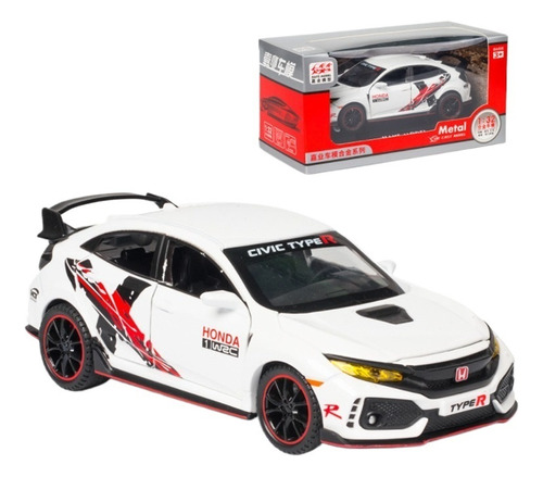 Nueva Versión Honda Civic Type-r Miniatura Metal Autos 1:32