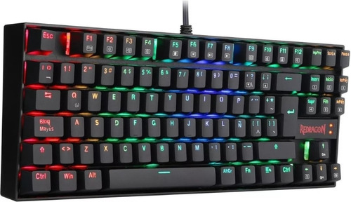 Teclado Gamer Tkl Redragon Kumara Rgb Sw Red Español Usb Pc