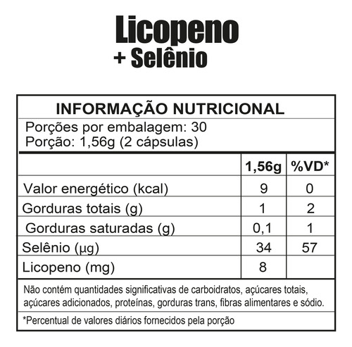 Kit 3x Licopeno + Selênio Em Cápsulas Softgel