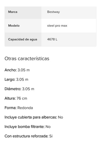 Alberca Circular Bestway Reforzada (Usado)