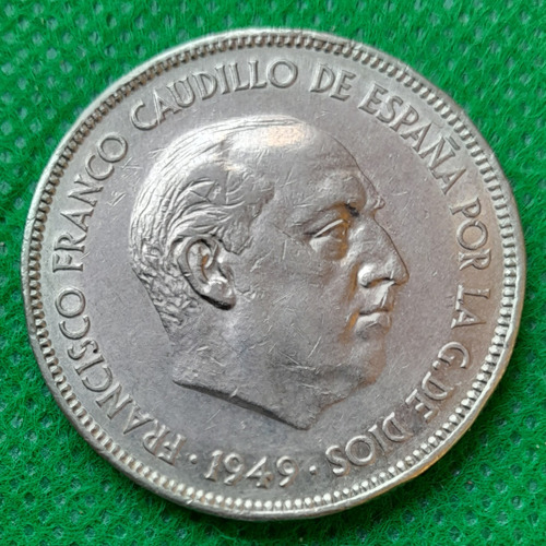 Moneda De 5 Pesetas,pais España, Año 1949 Excelente Estado