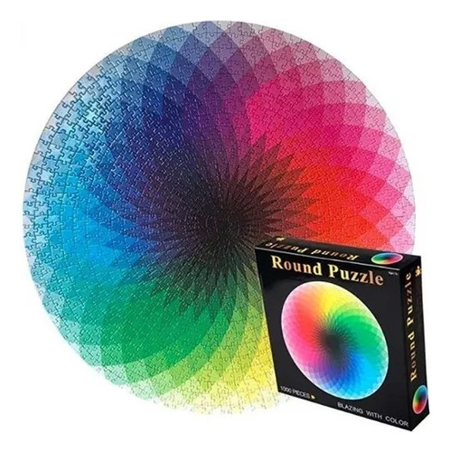 Puzzle Redondo Con Colores Degradados, 1000 Piezas