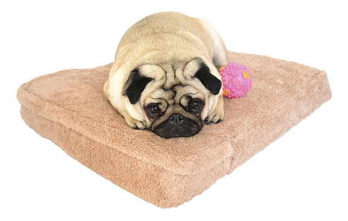 Imagen 2 de 7 de Cama Perro Colchones Para Perro Corderito 50x60 Beige