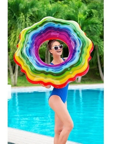 Imagen 4 de 10 de Bestway Salvavidas Arcoiris 115 Cm 6778 36163