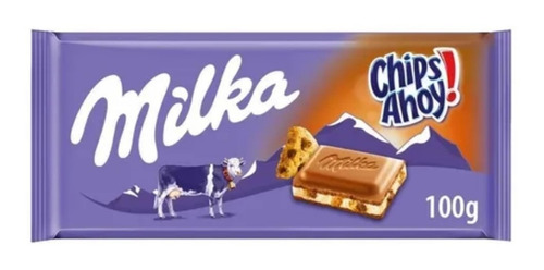 Chocolate Milka Chips Ahoy 2 Barras De 100 Gramos Cada Una