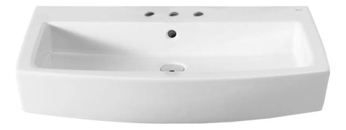 Bacha de baño sobre mesada Roca Hall 450 blanco 450mm x 530mm 100mm de alto