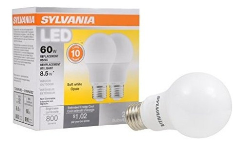 Sylvania, Equivalente A 60 W, Bombilla Led, Lámpara A19, Pa