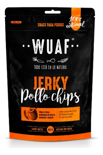 Wuaf Snack Para Perro Chip Pollo 40g