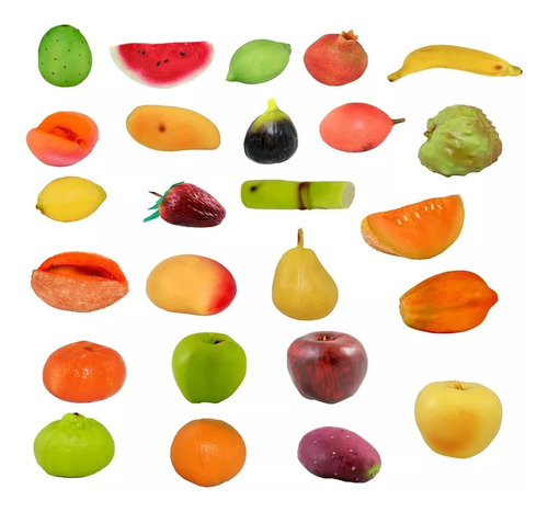 6 Frutas O Verduras Didácticas Replica Utilería Juguete