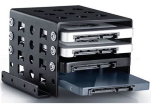Adaptador Bahia 3.5 A 2.5 Para 4 Ssd + Cable Alimentacion