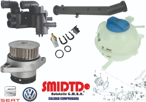 Brida C/pipeta Tubo Deposito Bomba Agua Vw Gol 09-13 Smidtd