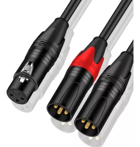 Cable Divisor En Y De Xlr A Xlr Balanceado De Xlr Hembra A D