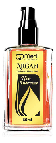 Óleo De Argan 60ml Hidratante E Finalizador Profissional