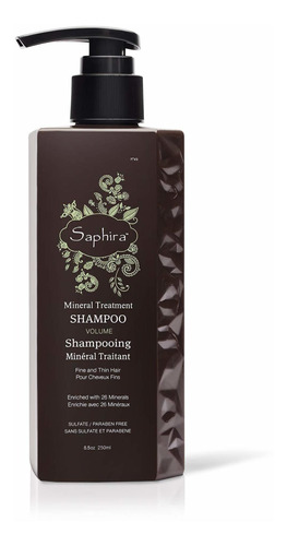 Saphira Mineral Treatment Shampoo For Fine, Thin And Color-t