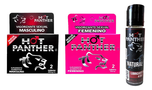 Hot Panther Vigorizante 4 Tab Pastillas Vigorizantes + Lub