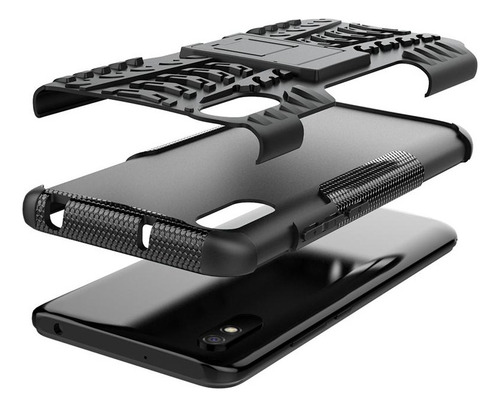 B Funda Rígida De Doble Capa Para Xiaomi Redmi 9at Bumper