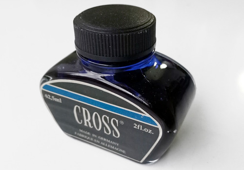 Frasco De Tinta Cross Azul Para Pluma 62,5 Ml Alemania - C1