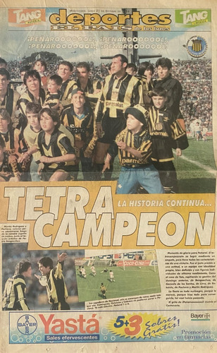  Poster Peñarol Tetra Campeón 1996, El País, Cr06