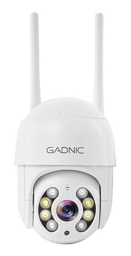 Imagen 2 de 11 de Cámara De Seguridad Ip Wifi Gadnic Domo Full Hd Motorizada Color Blanco